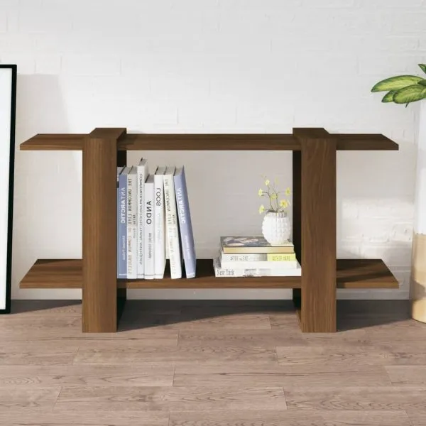 Bibliotecă, stejar maro, 100x30x51 cm, lemn compozit