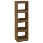 Bibliotecă/Separator de cameră, stejar afumat, 40x30x135 cm