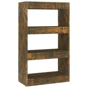 Bibliotecă/Separator cameră, stejar fumuriu, 60x30x103 cm PAL