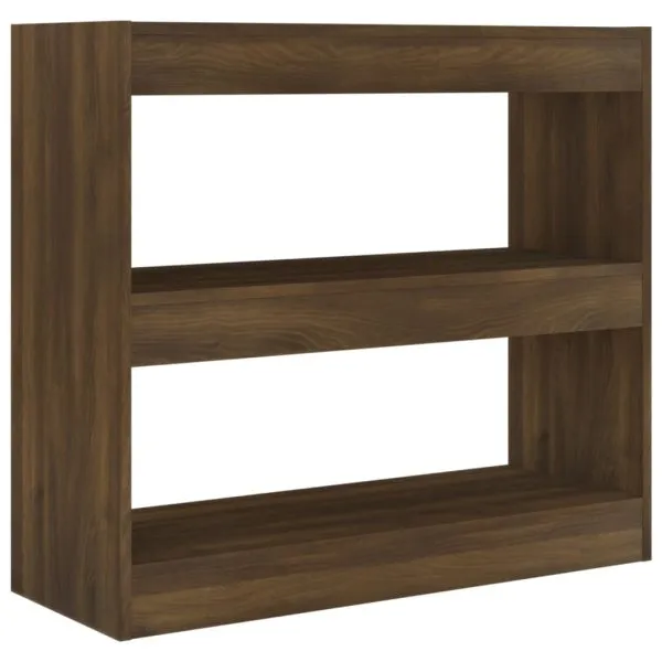 Bibliotecă/Separator cameră, stejar maro, 80x30x72 cm, PAL