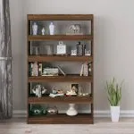 Bibliotecă/Separator cameră, stejar maro, 100x30x166 cm