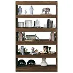 Bibliotecă/Separator cameră, stejar maro, 100x30x166 cm