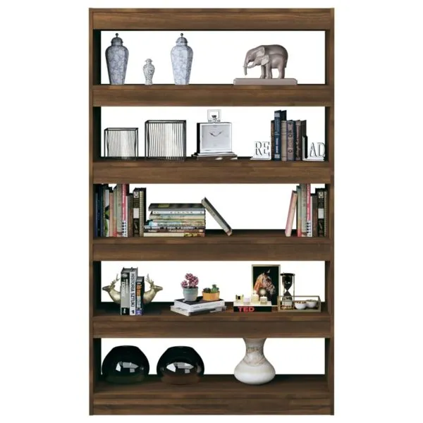 Bibliotecă/Separator cameră, stejar maro, 100x30x166 cm