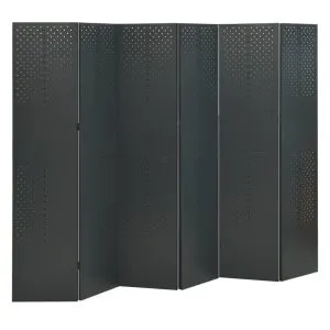 Paravane de cameră cu 6 panouri,2 buc.,antracit,240×180 cm,oțel
