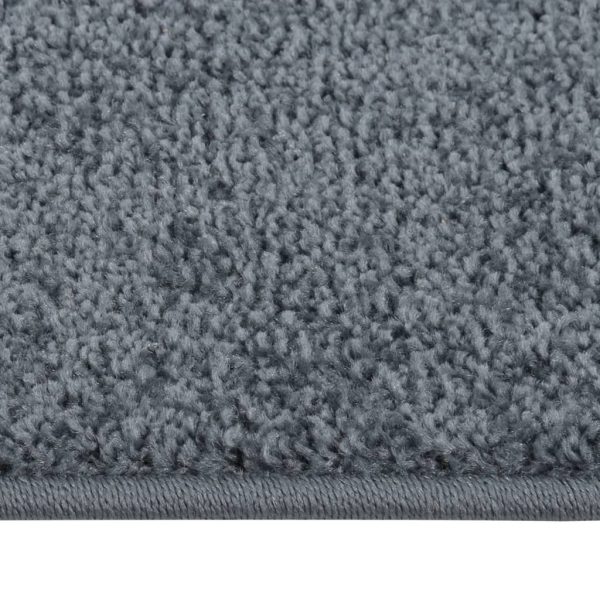 Covor cu fire scurte, antracit, 140×200 cm