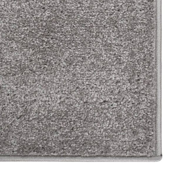 Covor cu fire scurte, gri, 120×170 cm