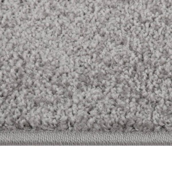 Covor cu fire scurte, gri, 160×230 cm
