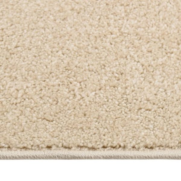 Covor cu fire scurte, bej, 80×150 cm