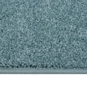 Covor cu fire scurte, albastru, 140×200 cm