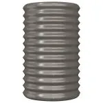 Jardinieră grădină gri 40x40x68 cm oțel vopsit electrostatic