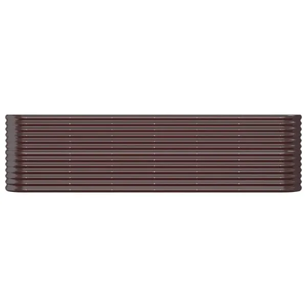 Strat înălțat grădină 260x40x68 cm oțel vopsit electrostatic