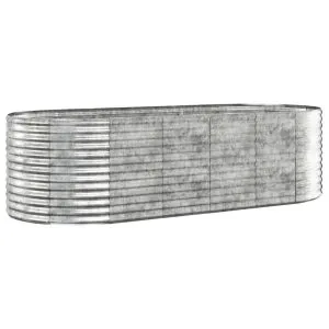 Strat înălțat grădină 249x100x68 cm oțel vopsit electrostatic