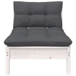 Set mobilier grădină cu perne, 7 piese, lemn masiv de pin