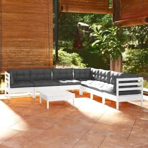 Set mobilier de grădină cu perne