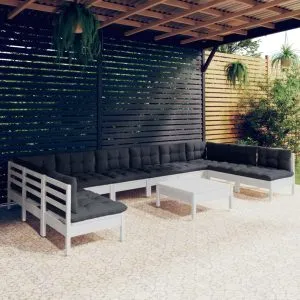 Set mobilier de grădină cu perne
