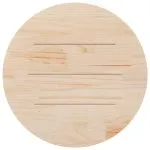 Blat de masă, alb, Ø80×2,5 cm, lemn masiv de pin
