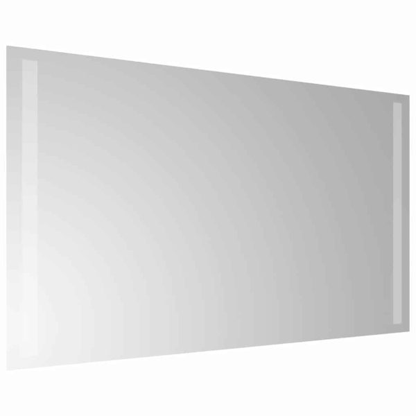 Oglindă de baie cu LED, 70×40 cm