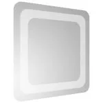 Oglindă cu LED de baie, 30×30 cm
