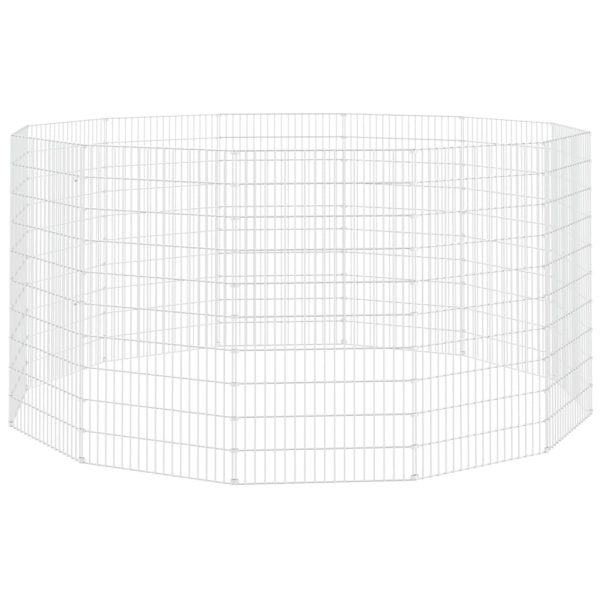 Adăpost pentru animale cu 12 panouri, 54×100 cm fier galvanizat