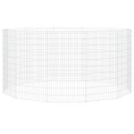 Adăpost pentru animale cu 12 panouri, 54×100 cm fier galvanizat