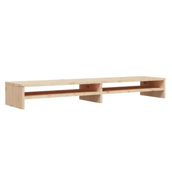 Stand pentru monitor, 100x24x13 cm, lemn masiv de pin