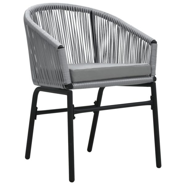Set mobilier de grădină, 5 piese, gri
