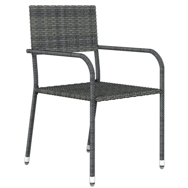 Set de mobilier pentru grădină, 5 piese, gri