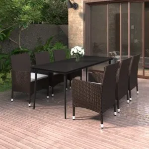 Set mobilier de grădină cu perne