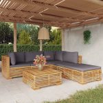 Set mobilier grădină cu perne