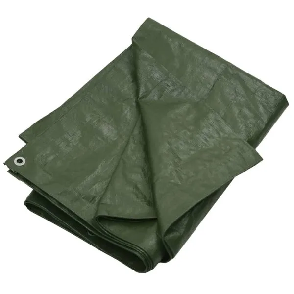 Prelată 180 g/m², verde, 4×6 m, HDPE