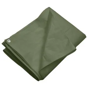 Prelată 260 g/m², verde, 6×12 m, HDPE