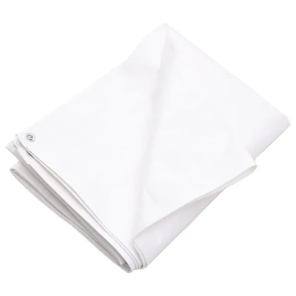 Prelată 260 g/m², alb, 6×12 m, HDPE