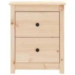Noptiere, 2 buc., 50x35x61,5 cm, lemn masiv de pin