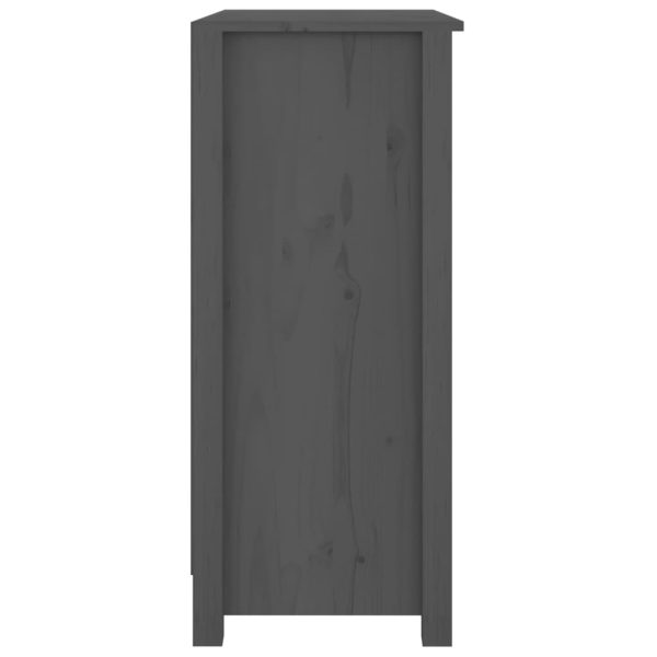Servantă, gri, 70x35x80 cm, lemn masiv de pin