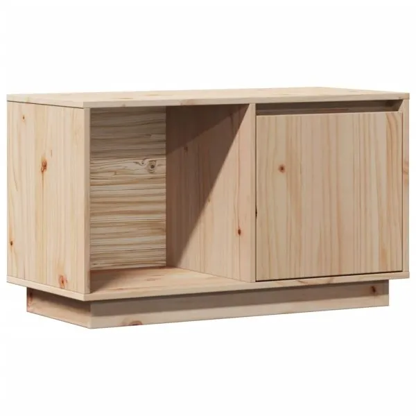 Comodă TV, 74x35x44 cm, lemn masiv de pin