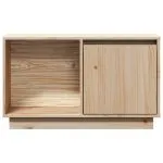 Comodă TV, 74x35x44 cm, lemn masiv de pin