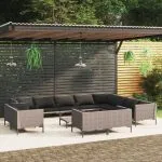 Set mobilier de grădină cu perne