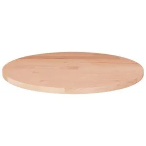 Blat de masă rotund, Ø40×1,5 cm, lemn masiv stejar netratat
