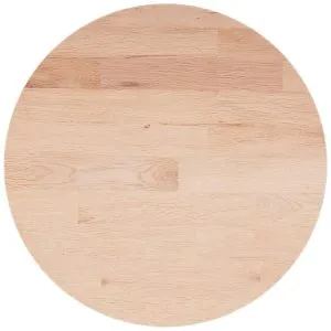 Blat de masă rotund, Ø40×1,5 cm, lemn masiv stejar netratat