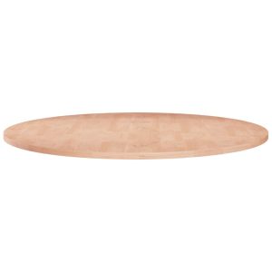 Blat de masă rotund, Ø80×1,5 cm, lemn masiv stejar netratat