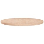 Blat de masă rotund, Ø80×2,5 cm, lemn masiv stejar netratat