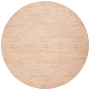 Blat de masă rotund, Ø80×2,5 cm, lemn masiv stejar netratat