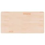Blat de baie, 100x50x2,5 cm, lemn masiv netratat