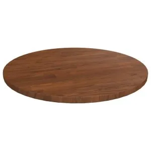 Blat de masă rotund maro închis Ø40×1,5 cm lemn stejar tratat