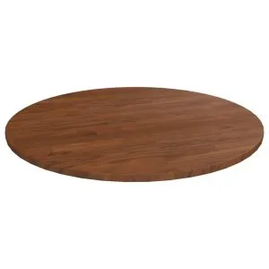 Blat de masă rotund maro închis Ø80×1,5 cm lemn stejar tratat