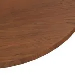 Blat de masă rotund maro închis Ø80×1,5 cm lemn stejar tratat
