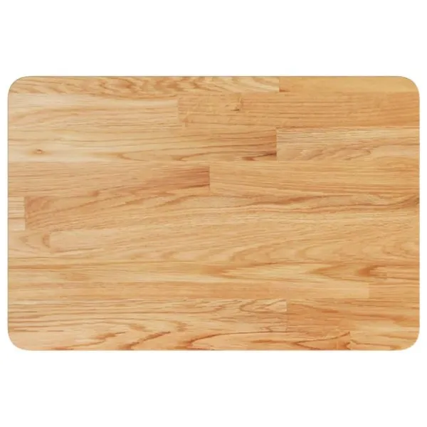 Blat de baie, maro deschis, 60x40x1,5 cm, lemn masiv tratat