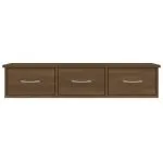 Dulap de perete, stejar maro, 88x26x18,5 cm, lemn prelucrat