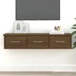 Dulap de perete, stejar maro, 88x26x18,5 cm, lemn prelucrat