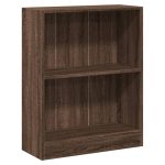 Bibliotecă, stejar maro, 60x24x76 cm, lemn prelucrat